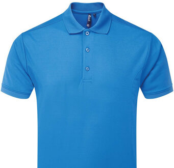 Premier Heren coolchecker poloshirt Saffier