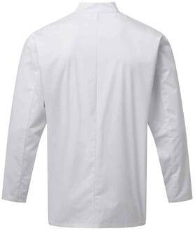 Premier Heren Essentieel koksjasje met lange mouwen (Wit) - 5XL