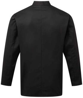 Premier Heren Essentieel koksjasje met lange mouwen (Zwart) - 5XL