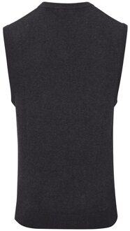 Premier Heren gebreid mouwloos sweatvest (Houtskool)