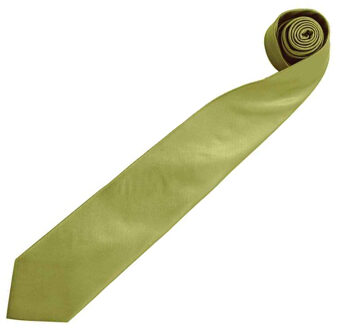 Premier Heren “Kleuren” Effen Mode / Zakelijke Stropdas (Gras) Groen - One Size