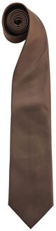 Premier Heren Kleuren Mode Stropdas (Bruin)
