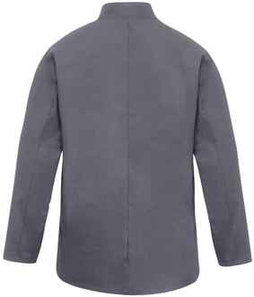 Premier Heren koksjas met lange mouwen (Staal) Grijs - 5XL
