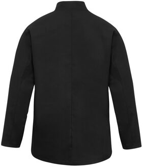 Premier Heren koksjas met lange mouwen (Zwart) - 5XL