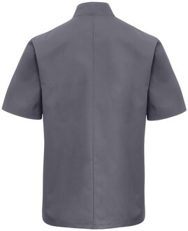 Premier Heren koksmantel met korte mouwen (Staal) Grijs - 5XL