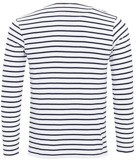 Premier Heren long john met opgerolde mouwen t-shirt Wit