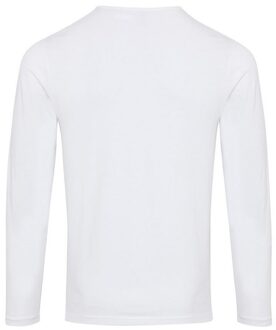 Premier Heren Long John Roll Sleeve T-shirt (Wit) - M