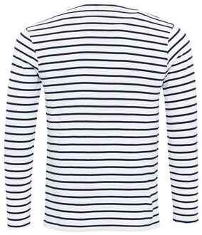 Premier Heren Long John Roll Sleeve T-shirt (Wit/Zwaar)