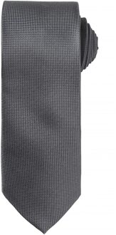 Premier Heren Micro Wafel Formele Work Tie (Donkergrijs) - One Size