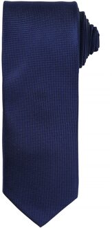 Premier Heren Micro Wafel Formele Work Tie (Marine) - maat Navy
