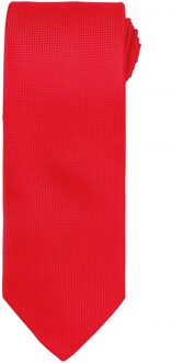 Premier Heren Micro Wafel Formele Work Tie (Rood) - One Size