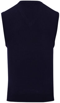 Premier Heren Mouwloze Katoen Acryl V Hals Trui (Marine) Navy - 4XL