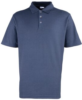 Premier Heren Pique Stud Front Poloshirt (Marine) - maat 4XL Navy