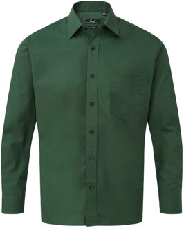 Premier Heren popeline overhemd met lange mouwen Groen