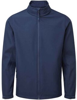 Premier Heren Recycled Wind Resistant Soft Shell Jacket (Marine) Navy