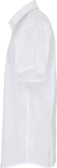 Premier Heren Rekken Pasvorm Poplin Korte Mouwen Shirt (Wit) - maat 2XL