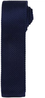Premier Heren Slanke structuur gebreide effect stropdas (Pakket van 2) (Marine) Navy - One Size