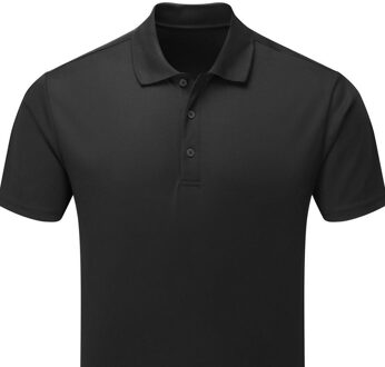 Premier Heren spun geverfd poloshirt Zwart