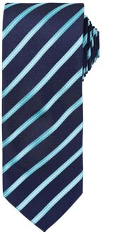 Premier Heren Stropdas (Marine / Turquoise) Navy