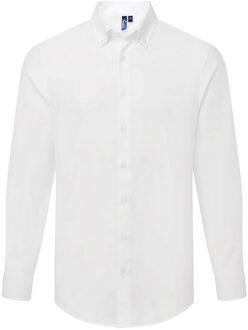 Premier Heren Supreme Oxford Formeel Overhemd Met Lange Mouwen (Wit) - 2XL