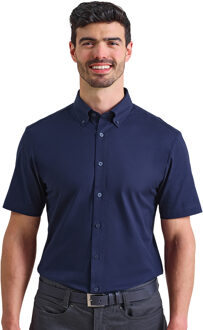 Premier Heren Supreme Oxford overhemd met korte mouwen (Marine) Navy - 4XL