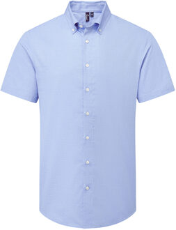 Premier Heren Supreme Oxford overhemd met korte mouwen (Oxford Blauw) - maat