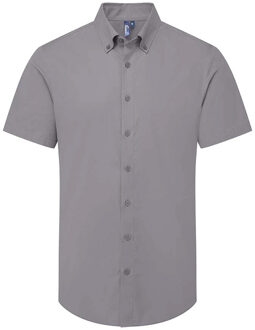 Premier Heren Supreme Oxford overhemd (Staalgrijs)