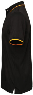 Premier Herencontrast coolchecker polo shirt - maat 4XL Zwart