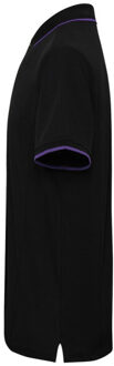 Premier Herencontrast coolchecker polo shirt Zwart - XXL / XXXL