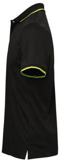 Premier Herencontrast coolchecker polo shirt Zwart