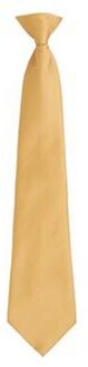 Premier Herenmode "Kleuren" Work Clip On Tie (Goud) Geel