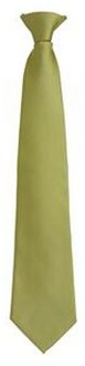 Premier Herenmode "Kleuren" Work Clip On Tie (Gras) Groen - One Size