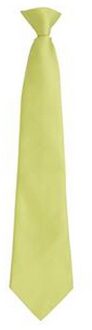 Premier Herenmode "Kleuren" Work Clip On Tie (Kalk) Groen