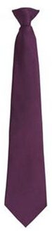 Premier Herenmode "Kleuren" Work Clip On Tie (Paars)