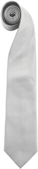 Premier Herenmode "Kleuren" Work Clip On Tie (Pakket van 2) (Zilver)