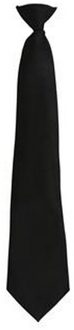 Premier Herenmode "Kleuren" Work Clip On Tie (Zwart) - One Size