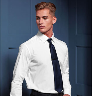 Premier Herensatineband (Smalblad) (Marine) Navy - One Size