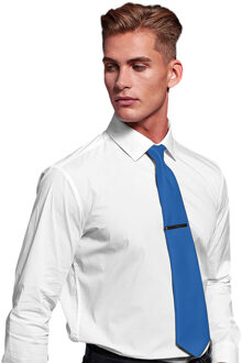 Premier Herensatineband (Smalblad) (Saffier) - One Size