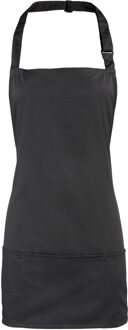 Premier Kleuren 2-in-1 schort / werkkleding (Pack of 2) (Zwart) - One Size