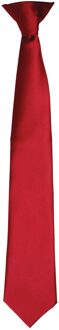 Premier Kleuren Heren Satin Clip Tie (Bourgondië) Bourgogne