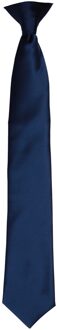 Premier Kleuren Heren Satin Clip Tie (Marine) Navy - One Size