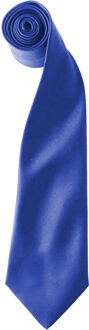 Premier Kleuren Heren Satin Clip Tie (Pakket van 2) (Koninklijk) Blauw - One Size