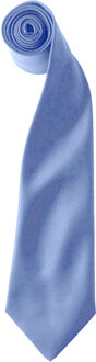 Premier Kleuren Heren Satin Clip Tie (Pakket van 2) (Middenblauw) - One Size
