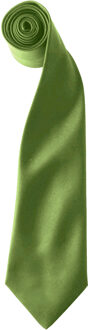 Premier Kleuren Heren Satin Clip Tie (Pakket van 2) (Oase Groen) - One Size