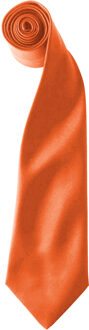 Premier Kleuren Heren Satin Clip Tie (Pakket van 2) (Oranje) - One Size