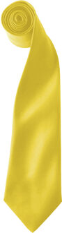 Premier Kleuren Heren Satin Clip Tie (Pakket van 2) (Zonnebloem) Geel - One Size