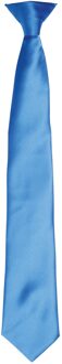 Premier Kleuren Heren Satin Clip Tie (Saffier) - One Size