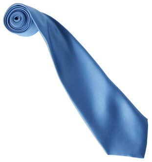 Premier Kleurencollectie satijnen stropdas Blauw