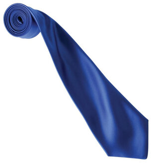 Premier Kleurencollectie satijnen stropdas Blauw