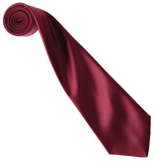 Premier Kleurencollectie satijnen stropdas Bourgogne